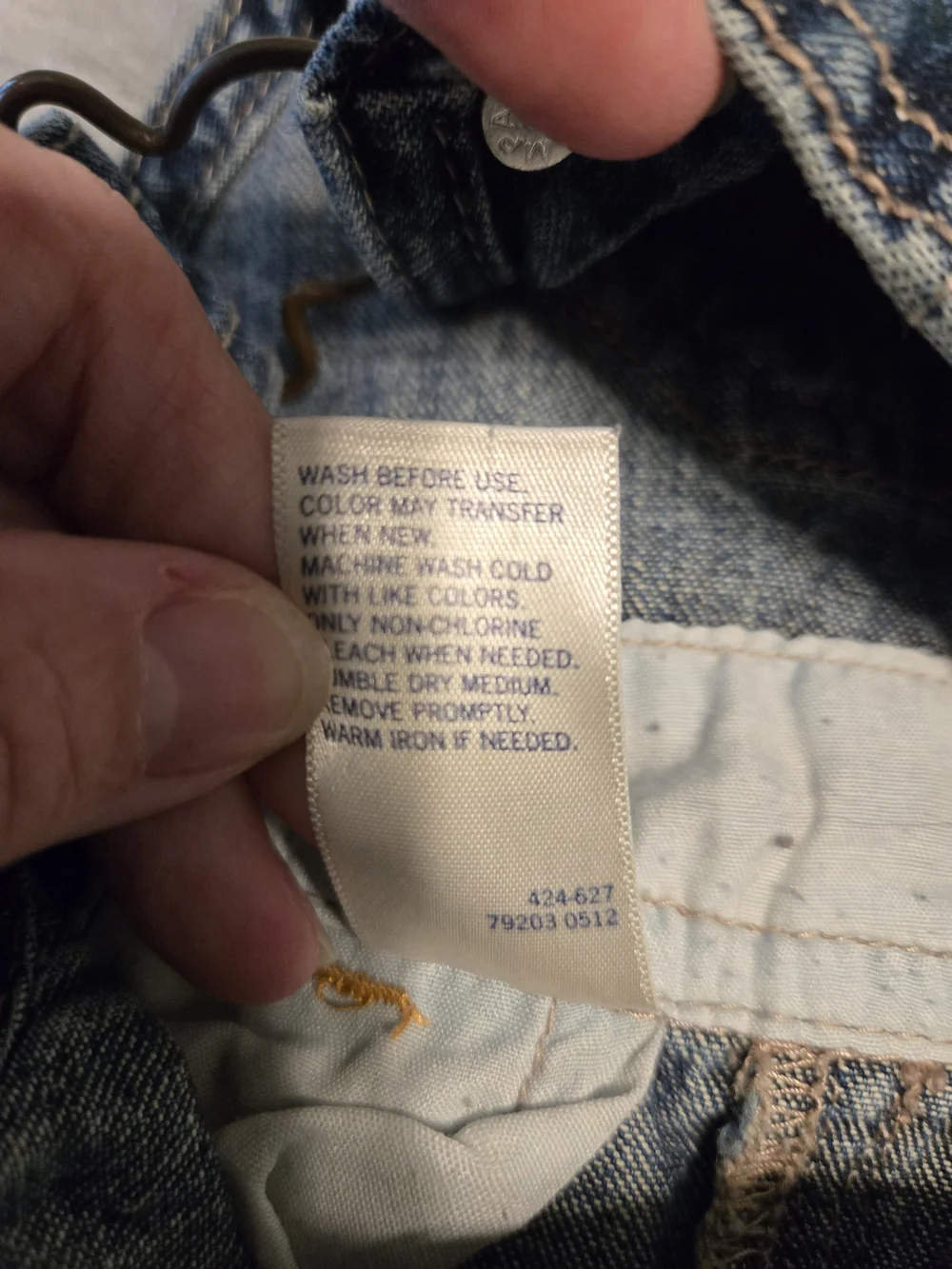 OshKosh B'gosh Medium Dark Wash Carpenter Overalls 12M